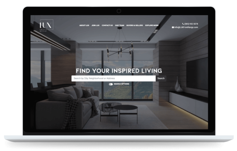 LUX Front Range Real Estate Custom Software Solution